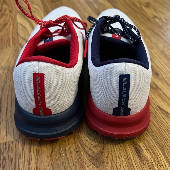 Brooks Launch 7 Red White and Blue USA Casual Running Olympic Sneakers - Picture 11 of 13